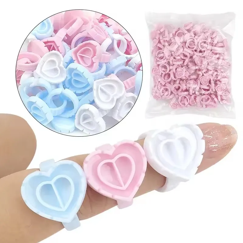 Eyelash Extension Look - 100Pcs Wholesale Disposable Eyelash Glue Fan