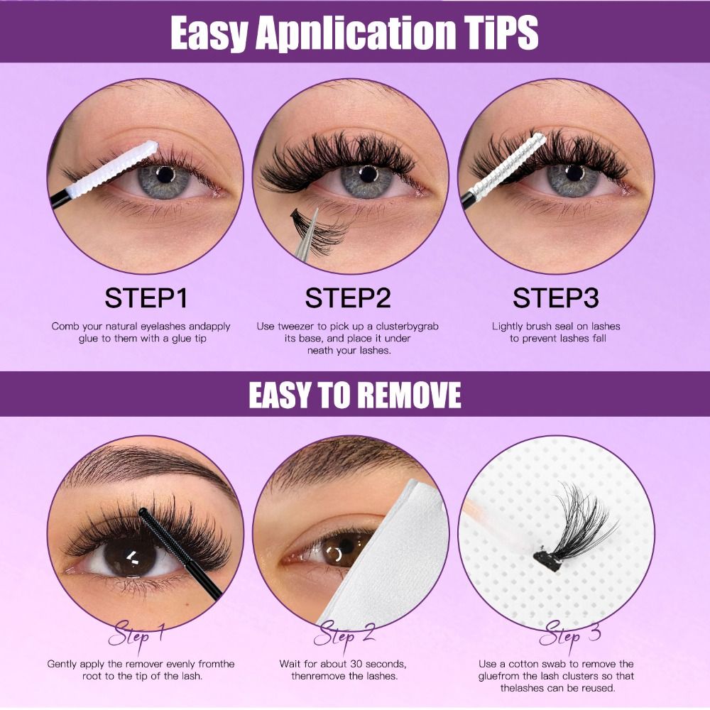 Natural Look False Eyelashes B - đánh giá và giá Eyelash Extension Look