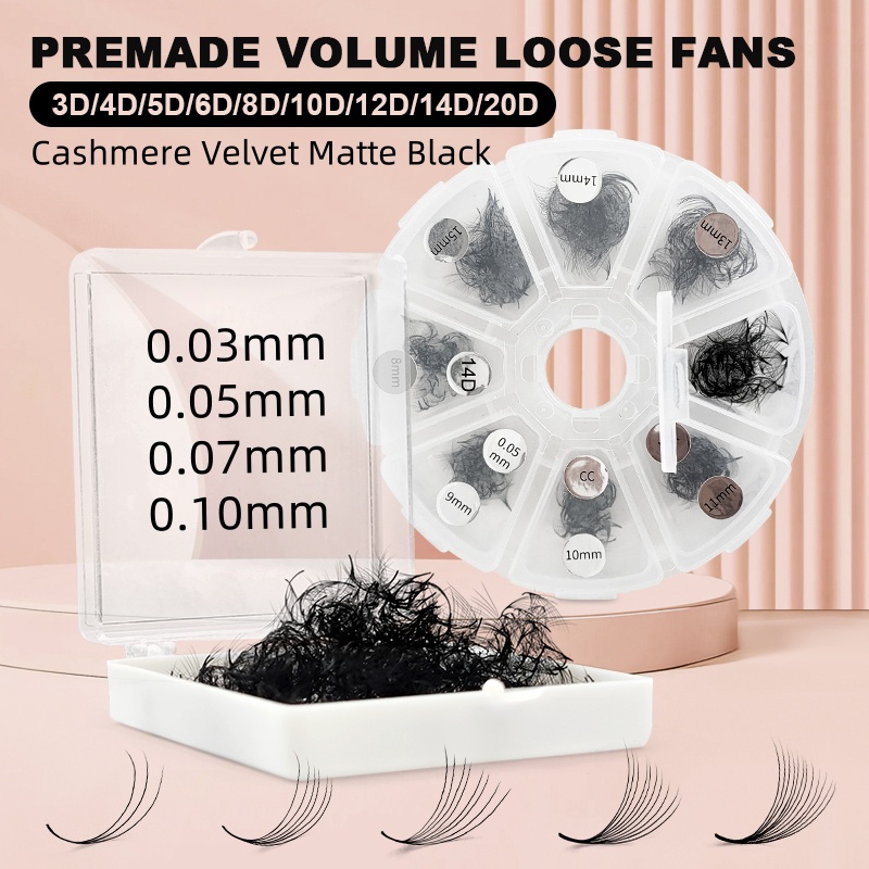 500 Premade Loose Lashes Pro M - đánh giá và giá Eyelash Extension For Asian Eyes